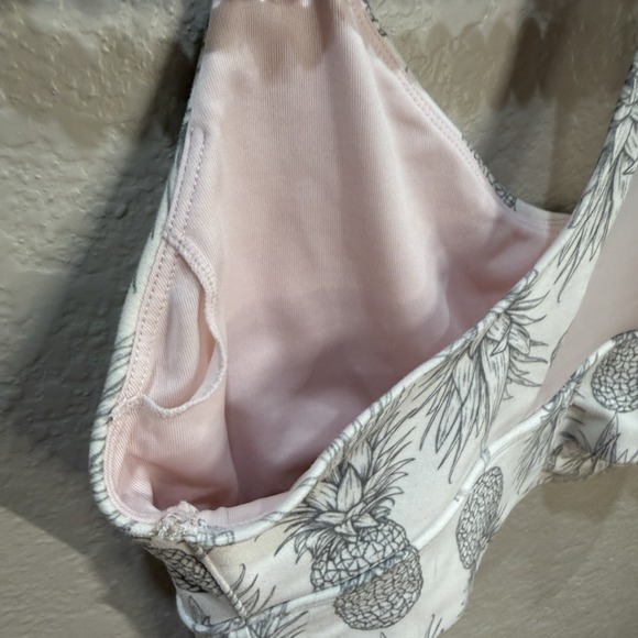 Wildfox Sweat | Women's Size Large | Racerback Sports Bra Top | Pineapple Sketch - Picture 4 of 5